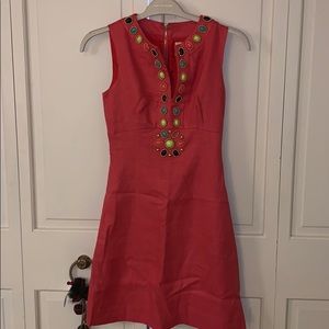 Kate Spade Edith Cabochon Linen Dress 👗🌸🧡